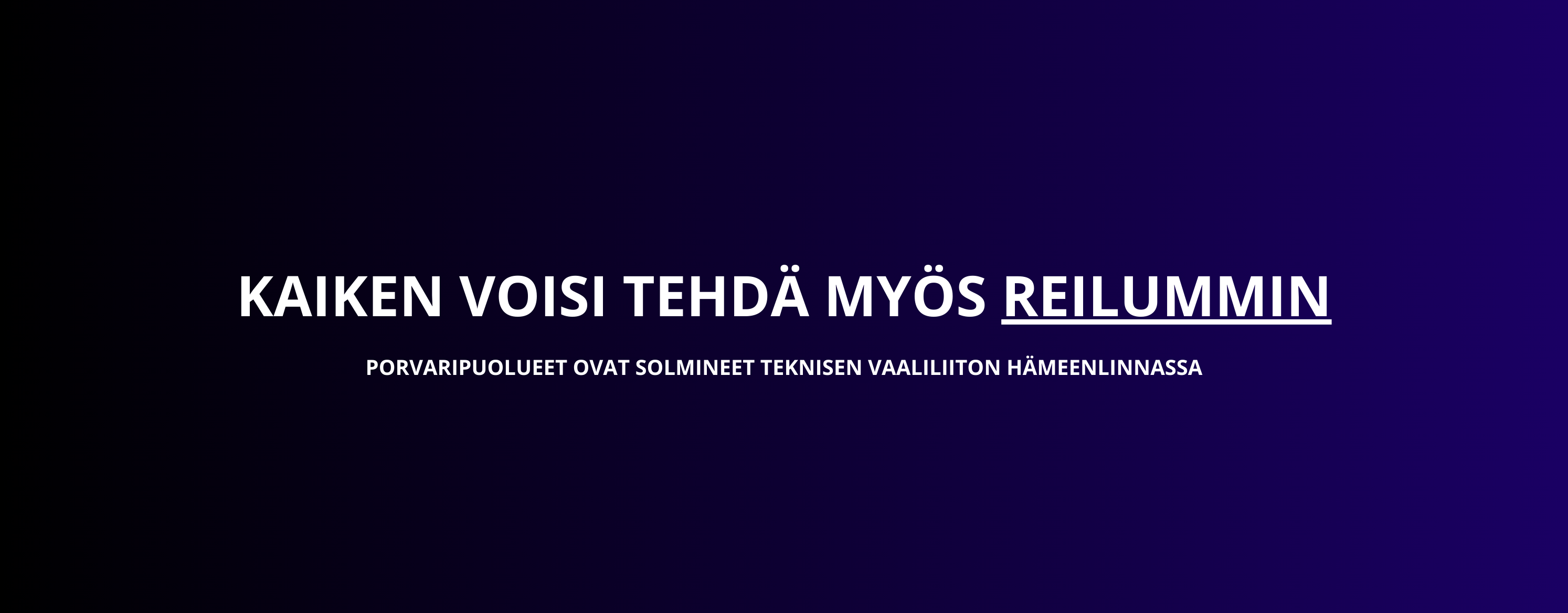 Luottamuspaikkaneuvottelut tauolle: Porvaripuolueet solmivat teknisen vaaliliiton